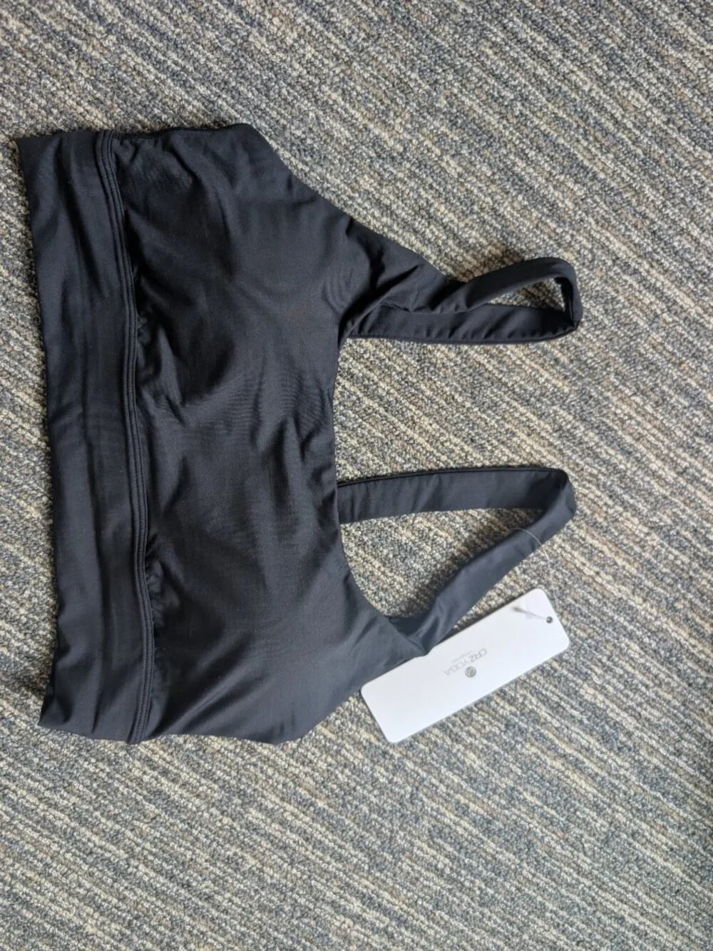 CRZ Yoga Black Supportive Modest Wide Straps Bikini Top- Medium - Picture 5 of 5